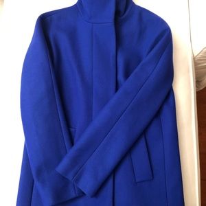 J.Crew Stadium Coat in Royal Blue
